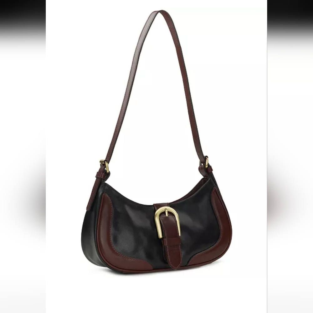 Patricia Nash Black and Brown Shoulder Bag